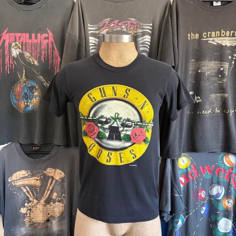 Vintage 1980s Guns and Roses Was Here T-shirt